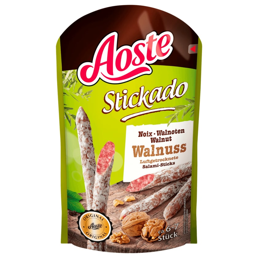 Aoste Stickado Walnuss Salami Sticks 70g